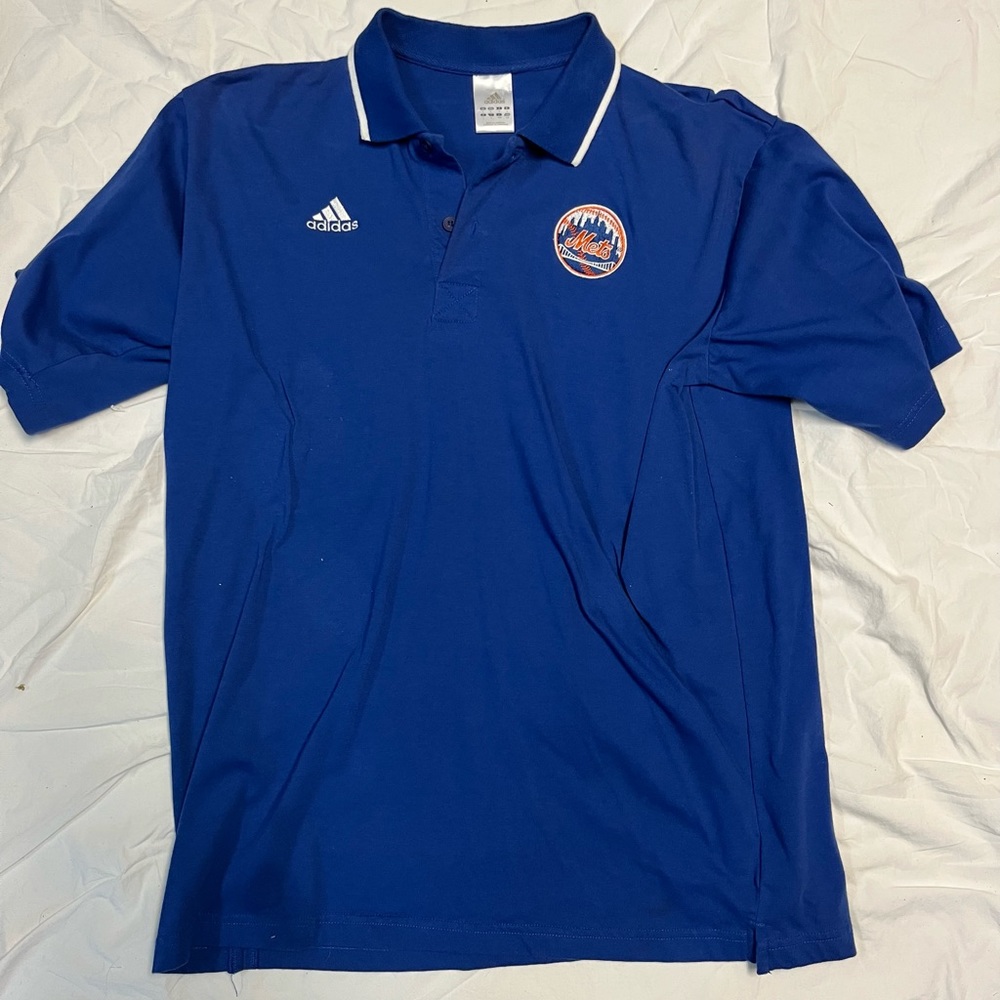 Retro Adidas New York Mets Polo, Large, Flawless